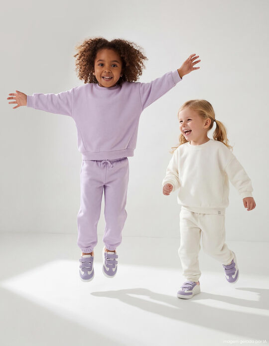 Comprar Online Pack 2 Joggers de Felpa, Menina, Roxo Claro
