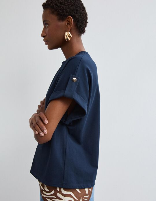 Comprar Online T-shirt, Mulher, Azul Escuro