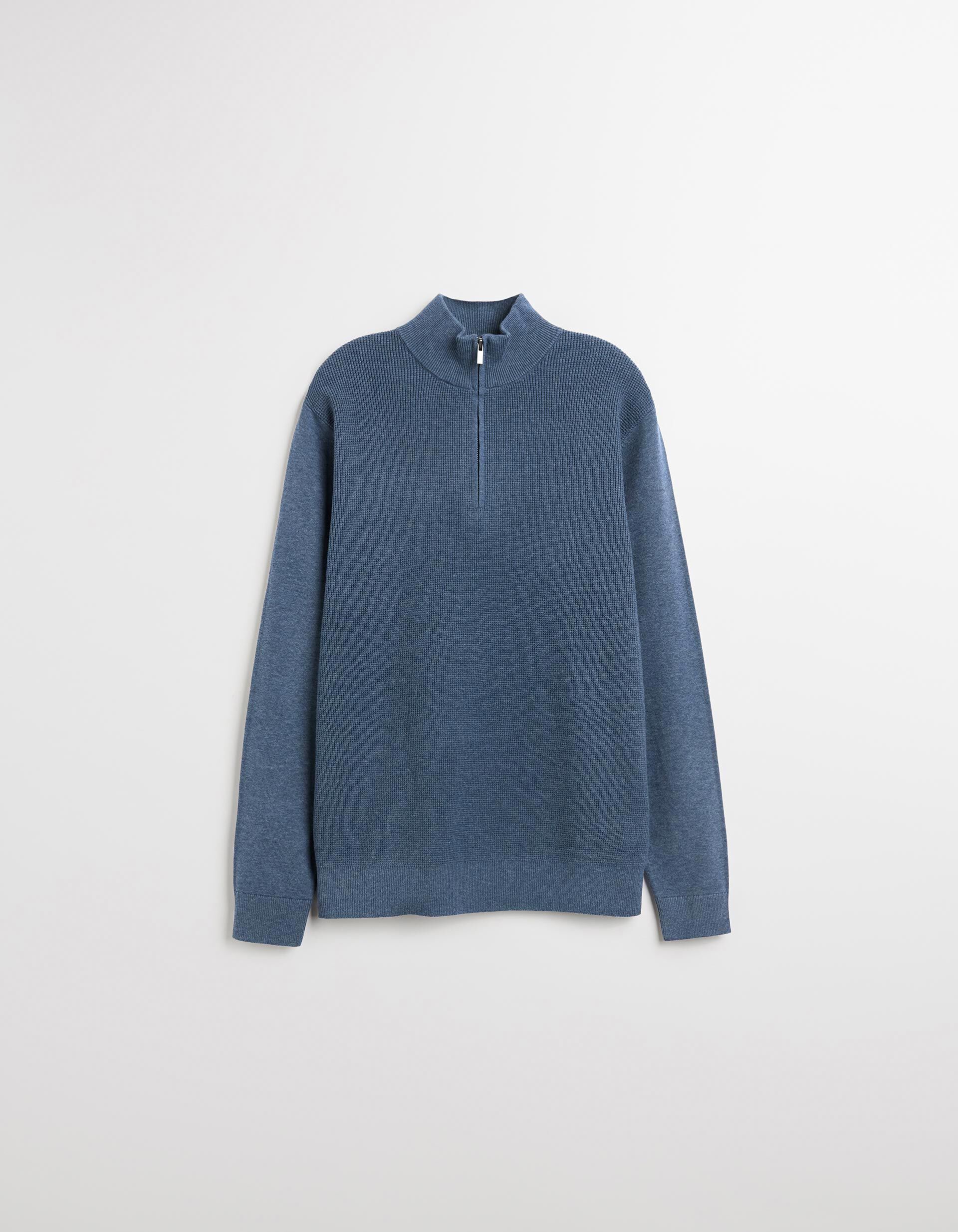 Comprar Online Camisola com Fecho, Homem, Azul