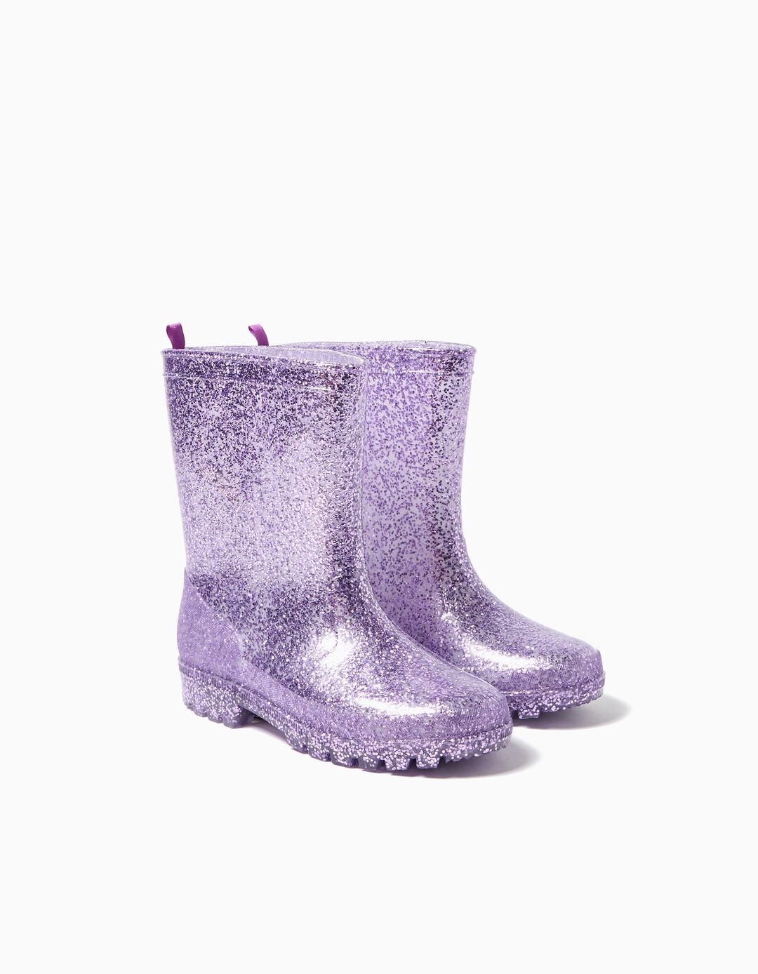 Galochas Glitter, Menina, Roxo Claro