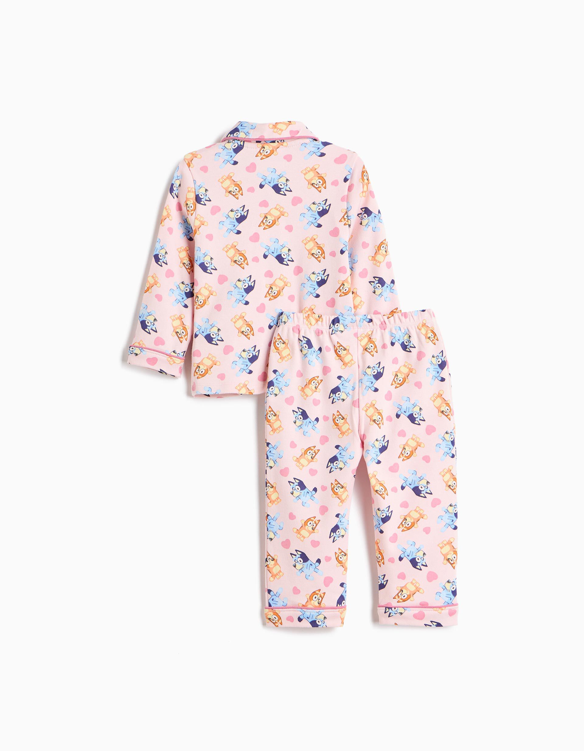 Comprar Online Pijama Camiseiro 'Bluey', Menina, Rosa Claro