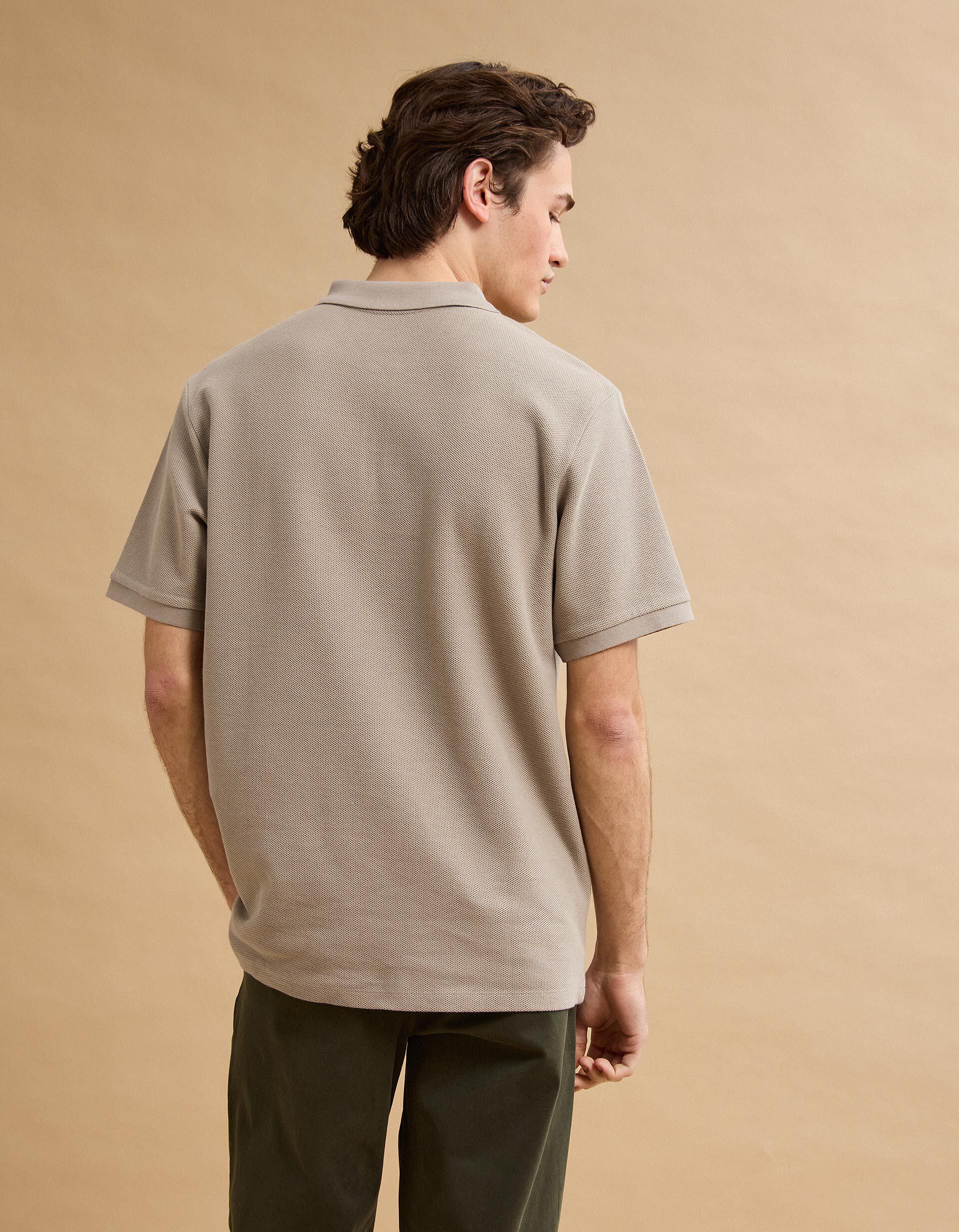 Comprar Online Polo com Fecho, Homem, Bege