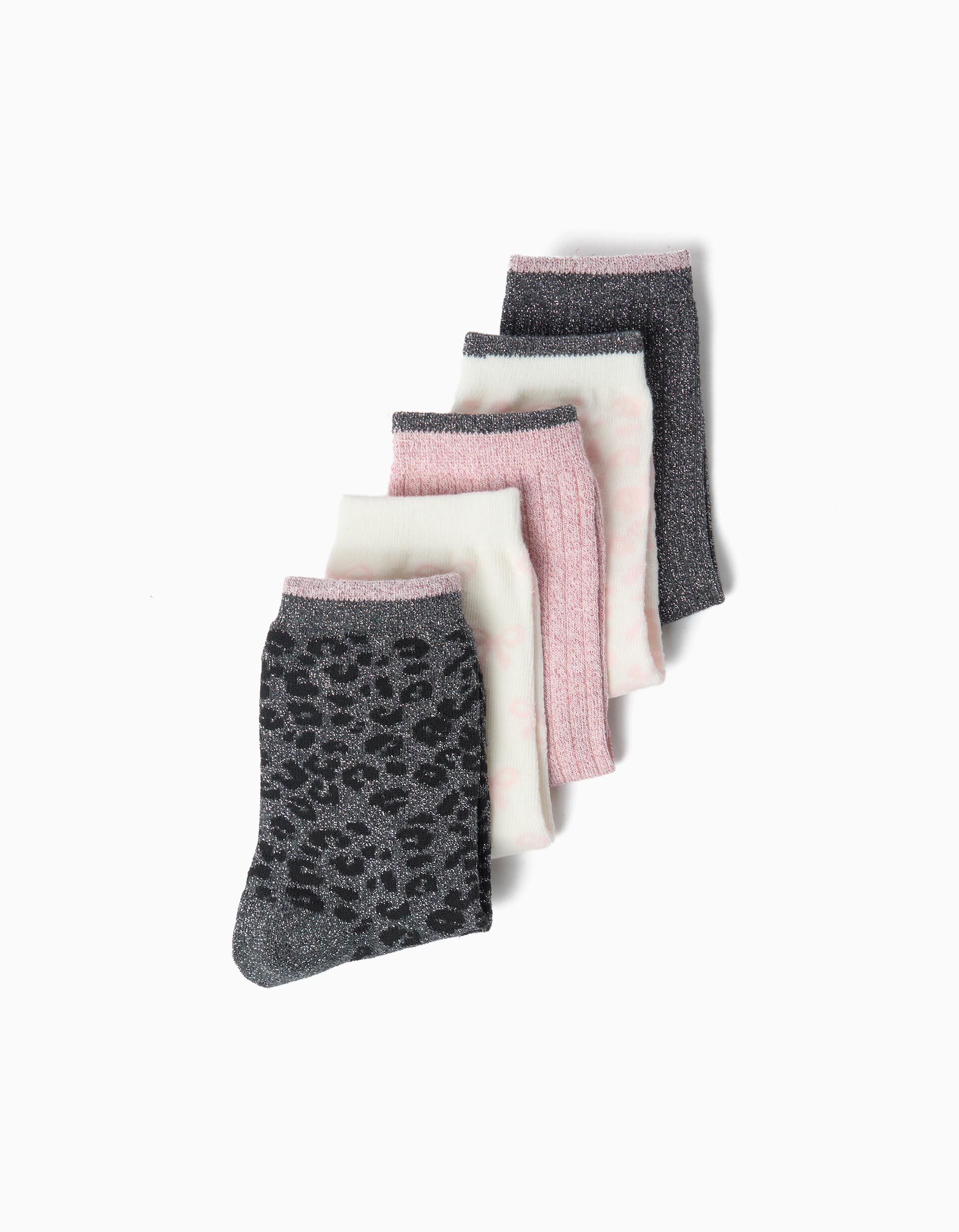 Comprar Online Pack 5 Pares De Meias, Menina, Multicolor