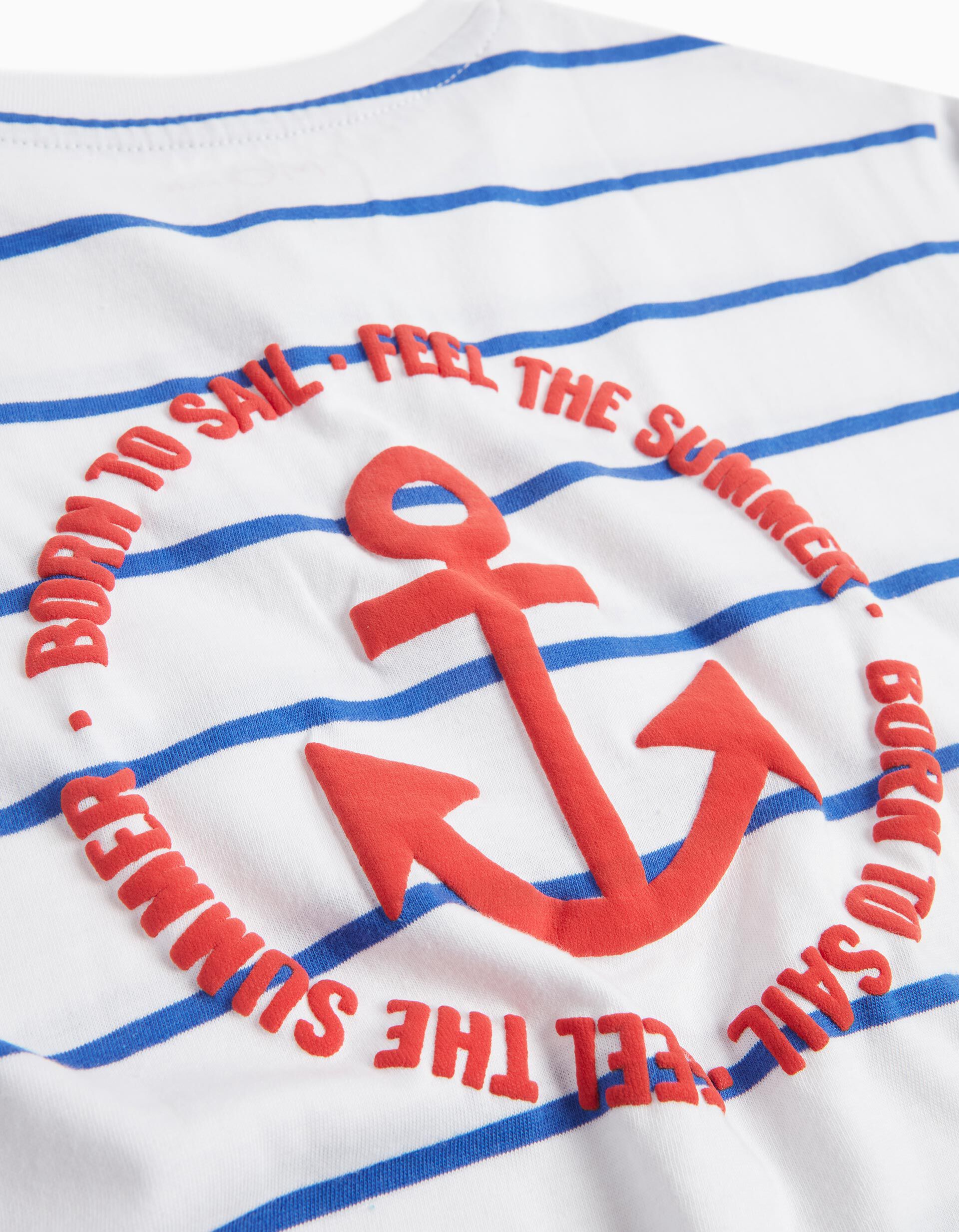 Comprar Online Striped T-shirt, Boys, White