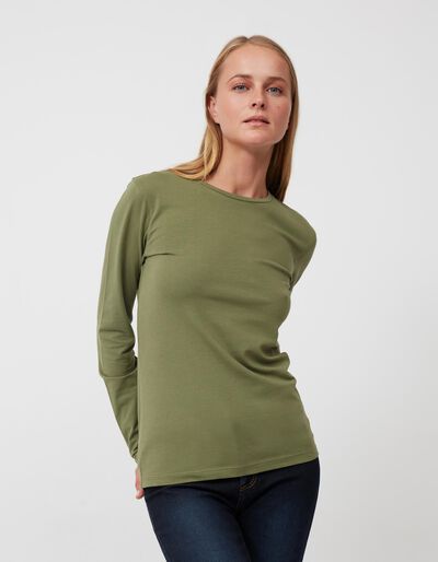Long Sleeve T-shirt, Women, Dark Green