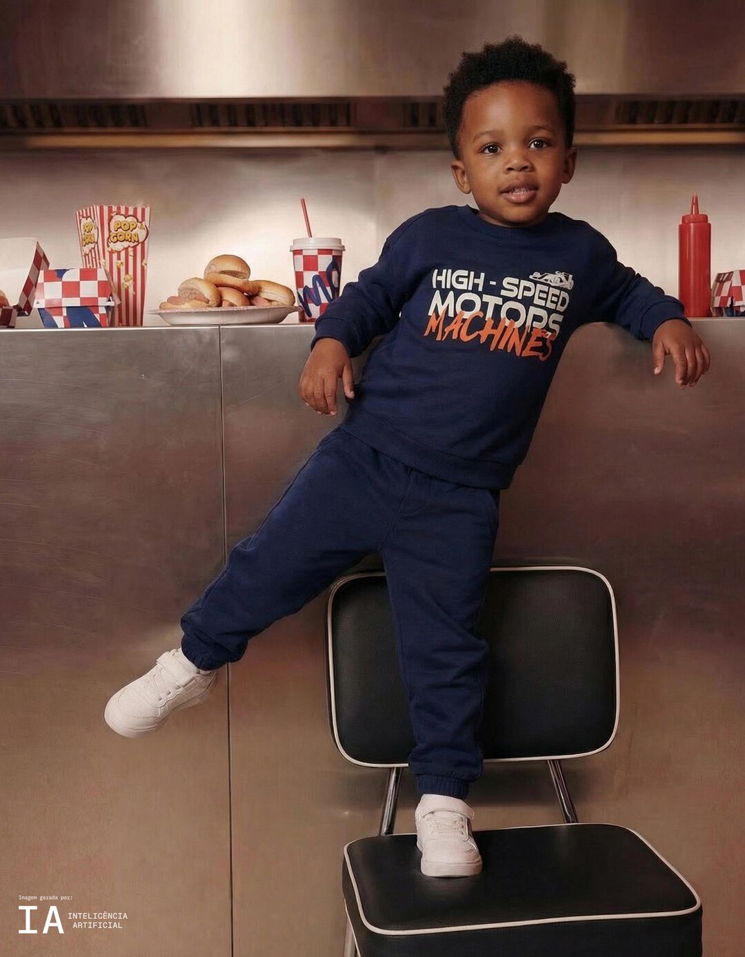 Conjunto de Jogging, Menino, Verde Escuro