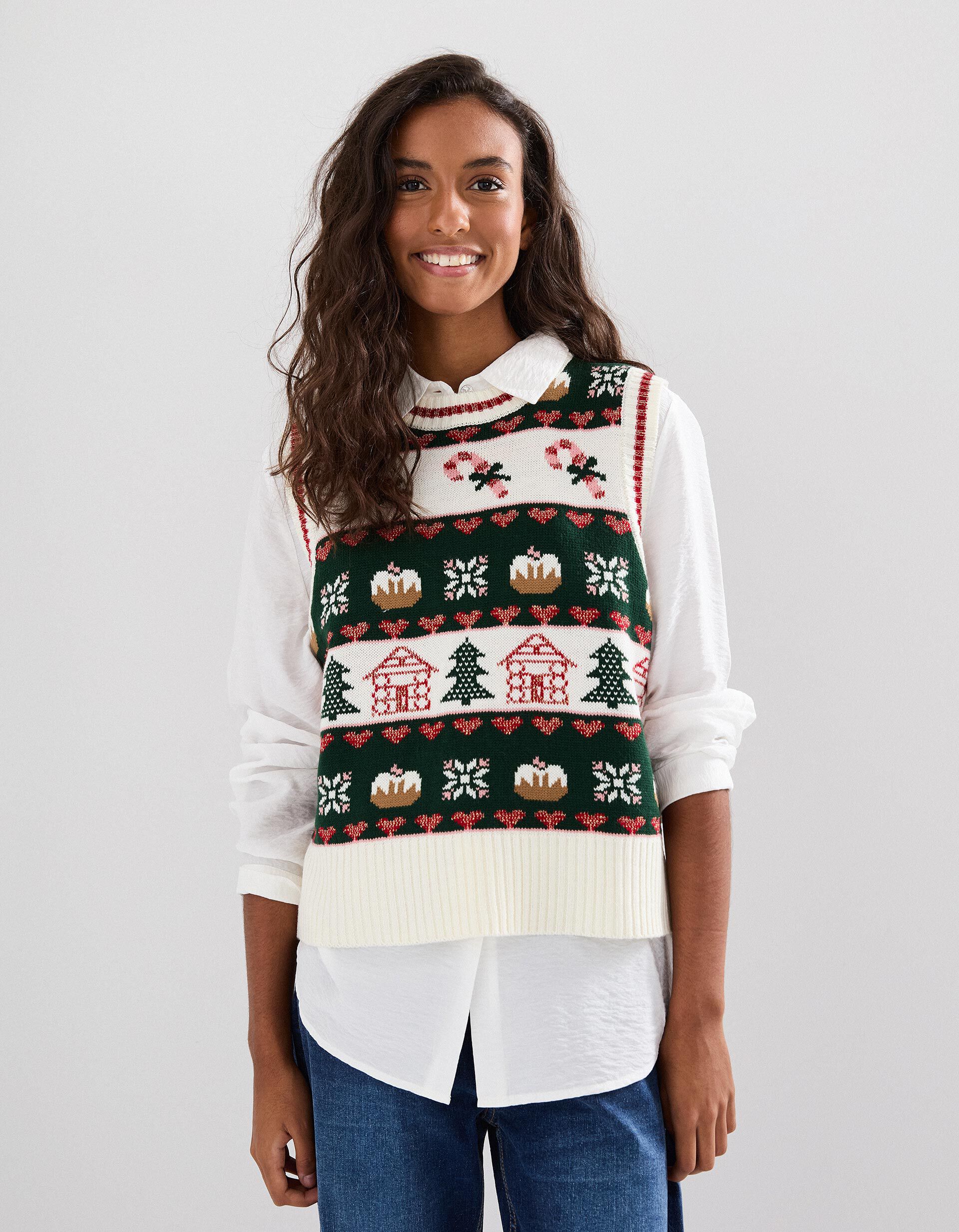 Comprar Online Colete de Malha, Mulher, Bege