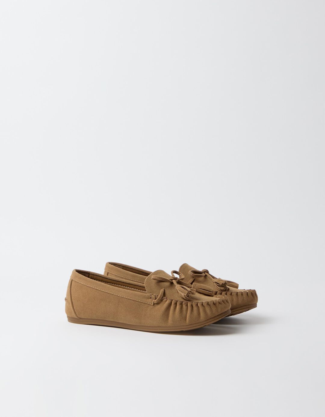Mocassins, Mulher, Bege