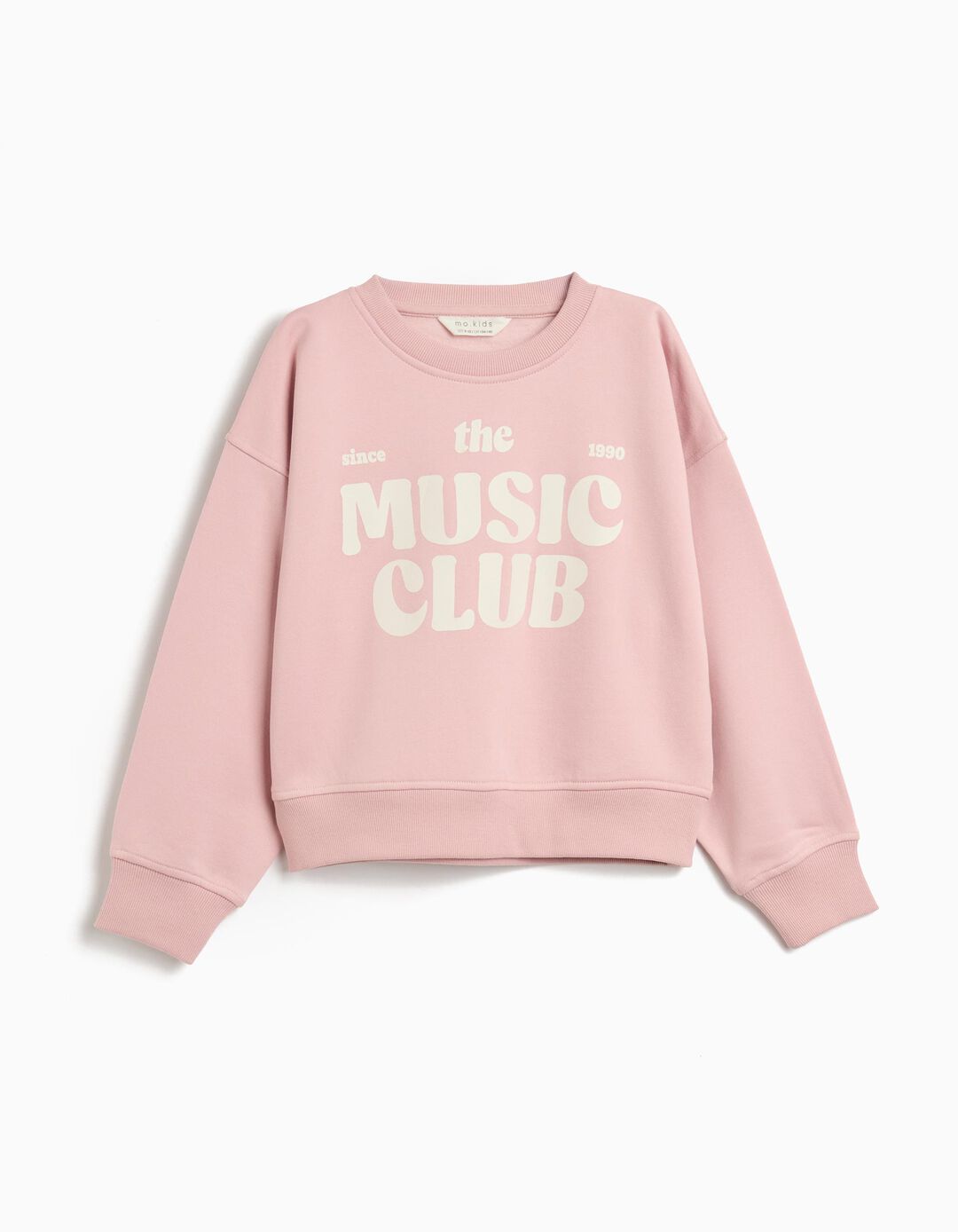 Sweatshirt de Felpa, Menina, Rosa Claro
