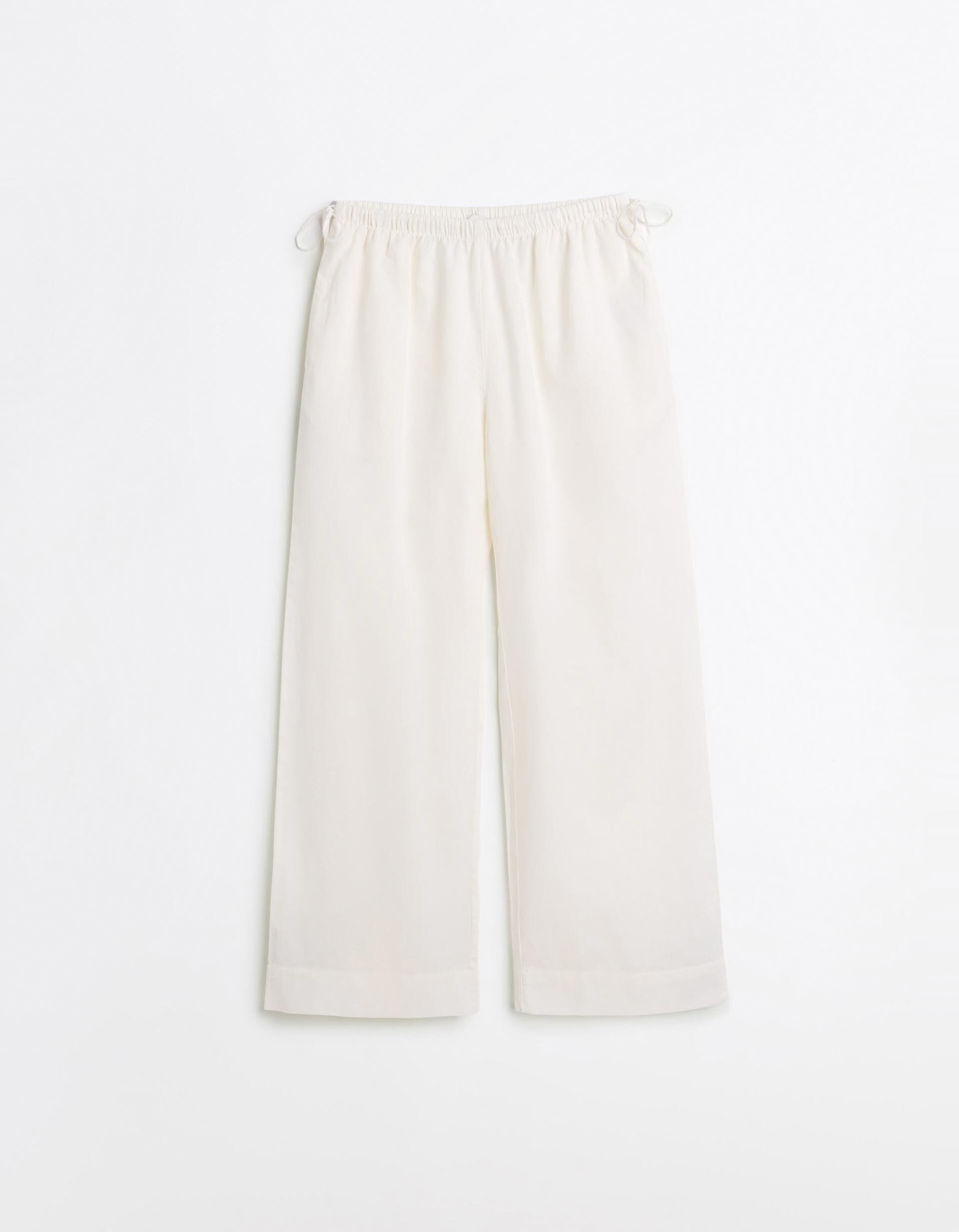 Comprar Online Cal&ccedil;as com Linho, Mulher, Branco