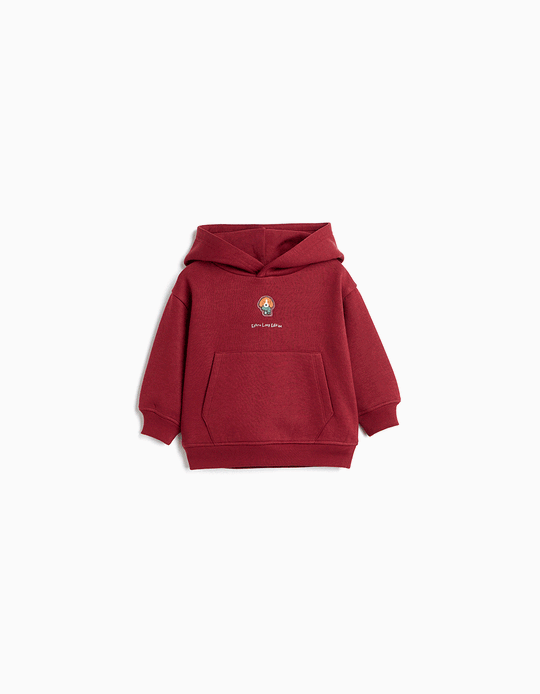 Comprar Online Sweatshirt Com Capuz, Menino, Vermelho Escuro