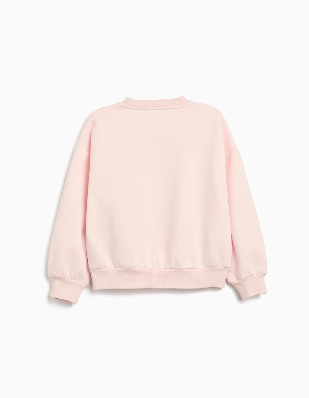 Sweatshirt de Felpa, Menina, Rosa Claro