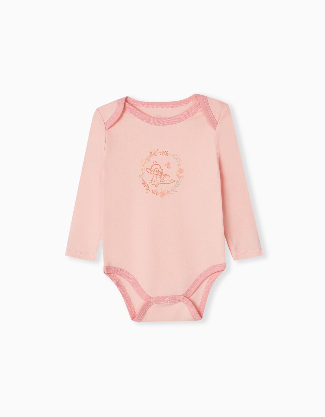 2 'Disney' Long Sleeve Bodies Pack, Baby Girls, Multicolour