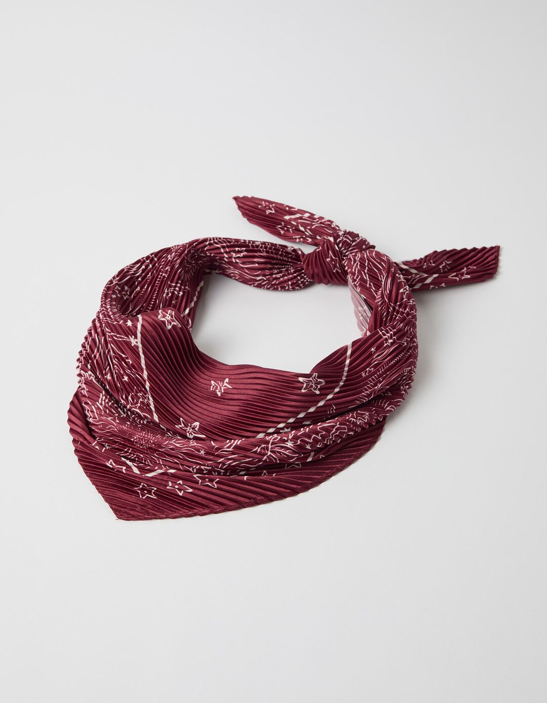Len&ccedil;o, Mulher, Vermelho Escuro