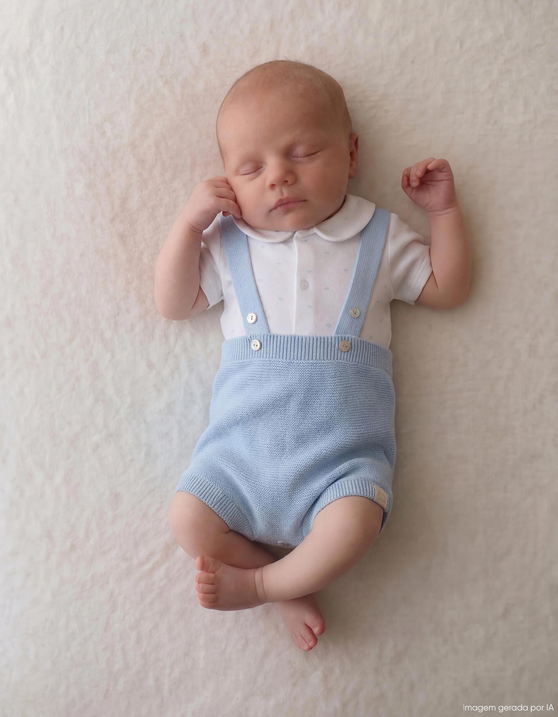Comprar Online Conjunto Body e Macac&atilde;o, Rec&eacute;m-Nascido, Azul Claro
