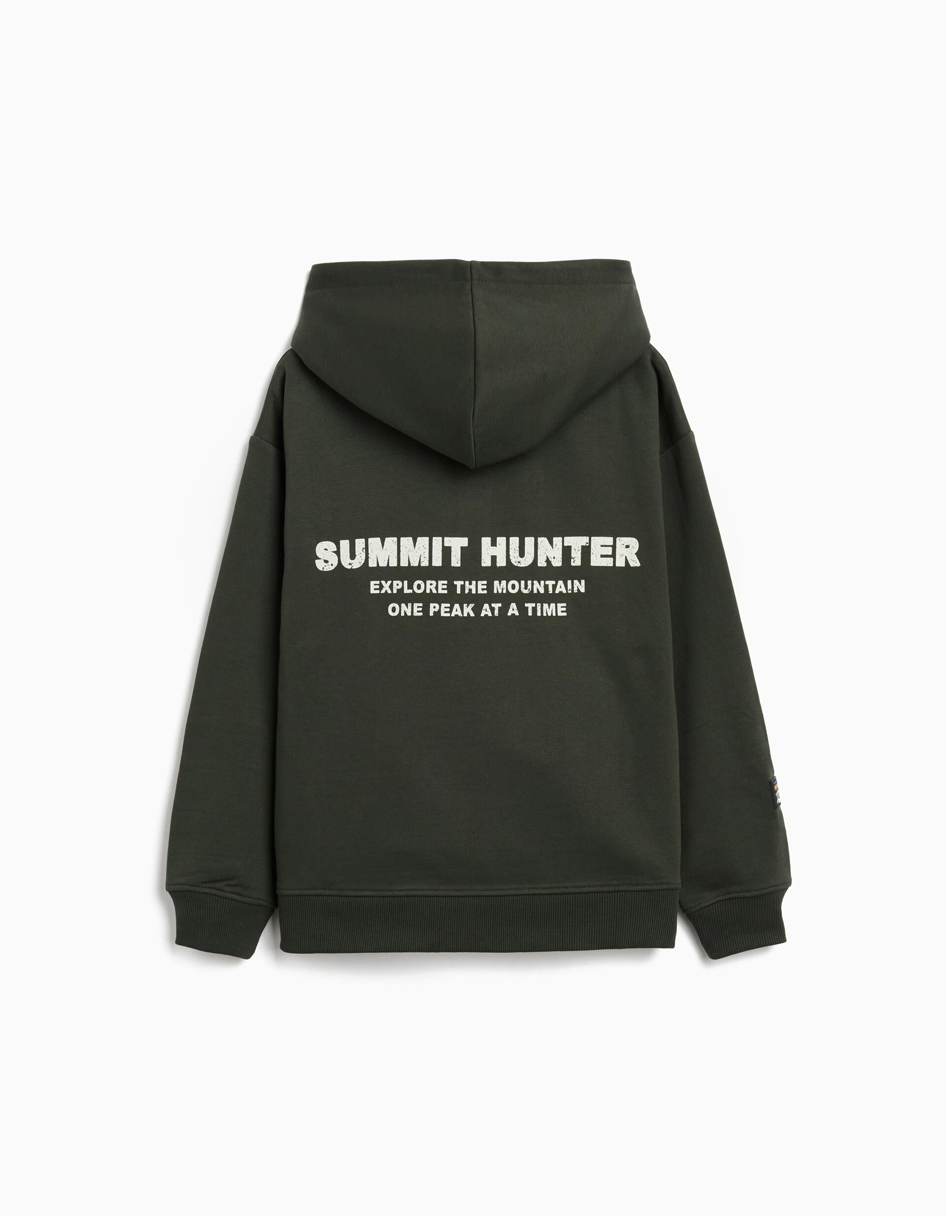 Comprar Online Sweatshirt com Capuz, Menino, Verde Escuro