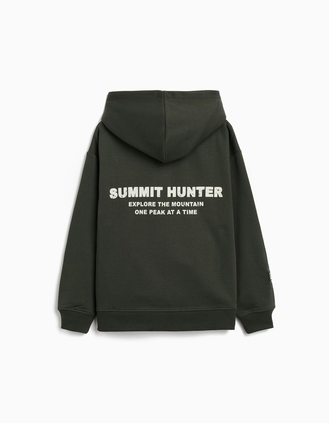 Sweatshirt com Capuz, Menino, Verde Escuro