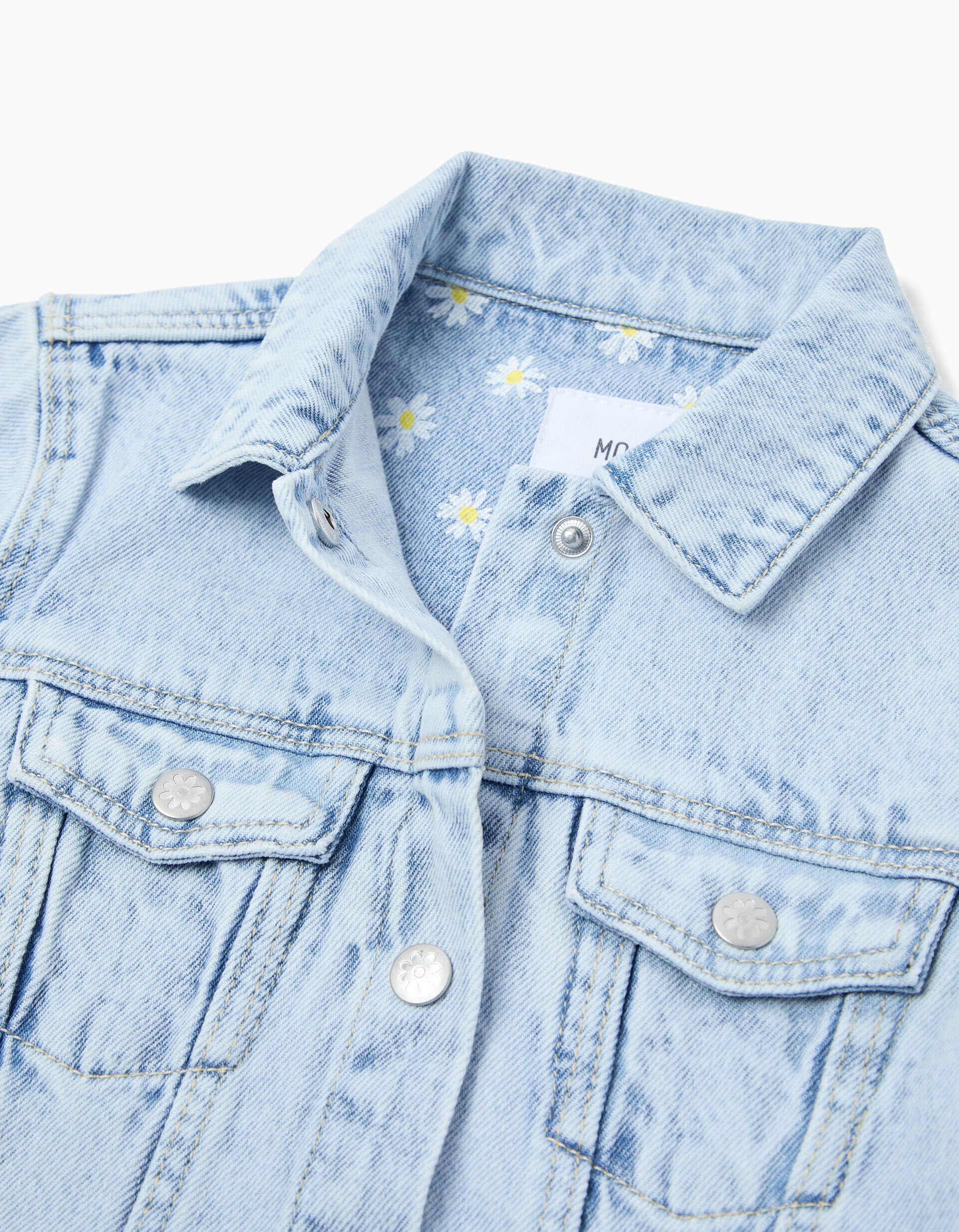 Comprar Online Casaco de Ganga, Menina, Azul Claro