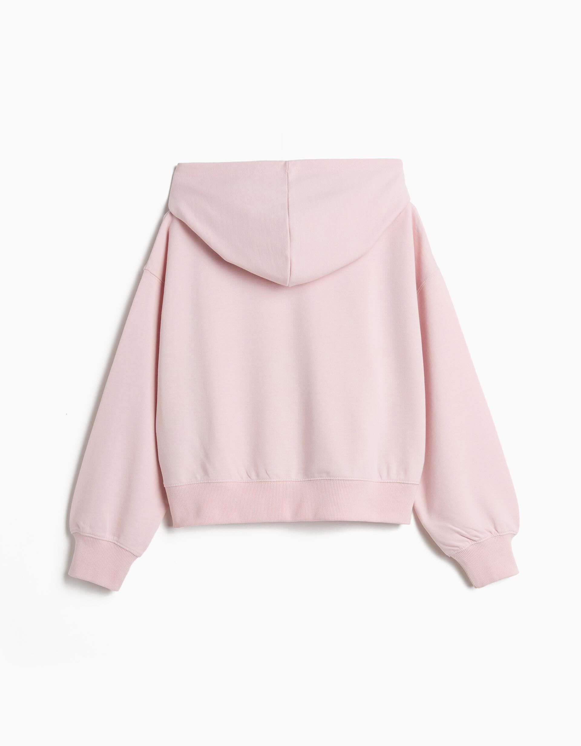 Comprar Online Sweatshirt Com Capuz, Menina, Rosa Claro