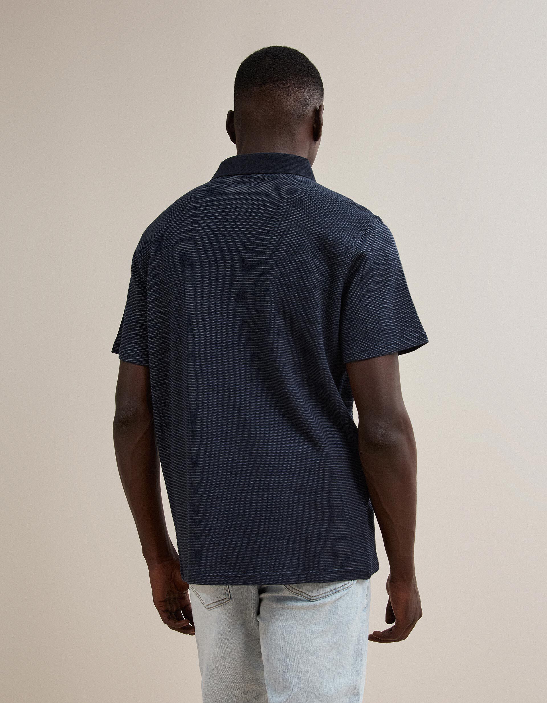Comprar Online Polo Waffle, Homem, Azul Escuro