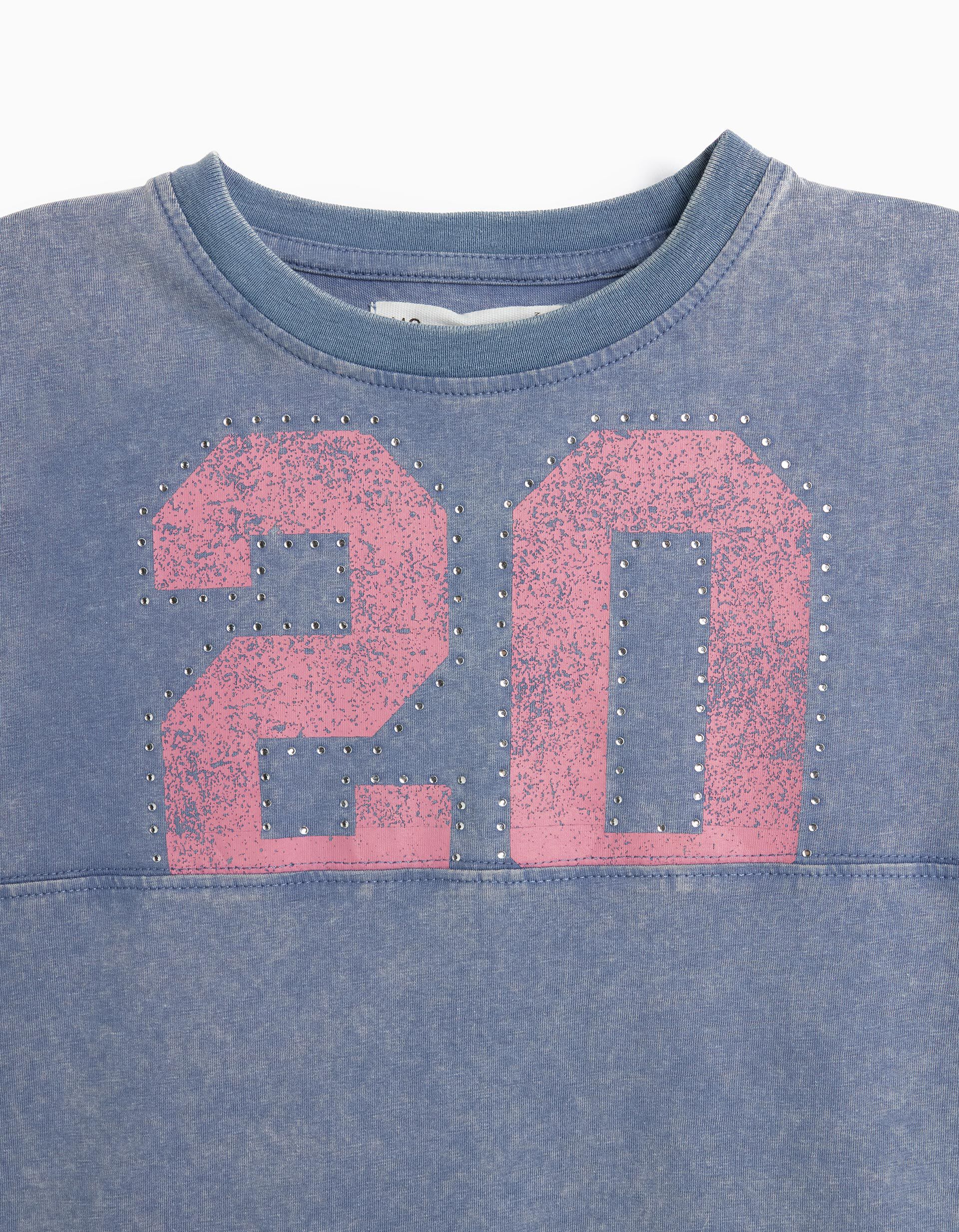 Comprar Online T-shirt Estampada, Menina, Azul Escuro