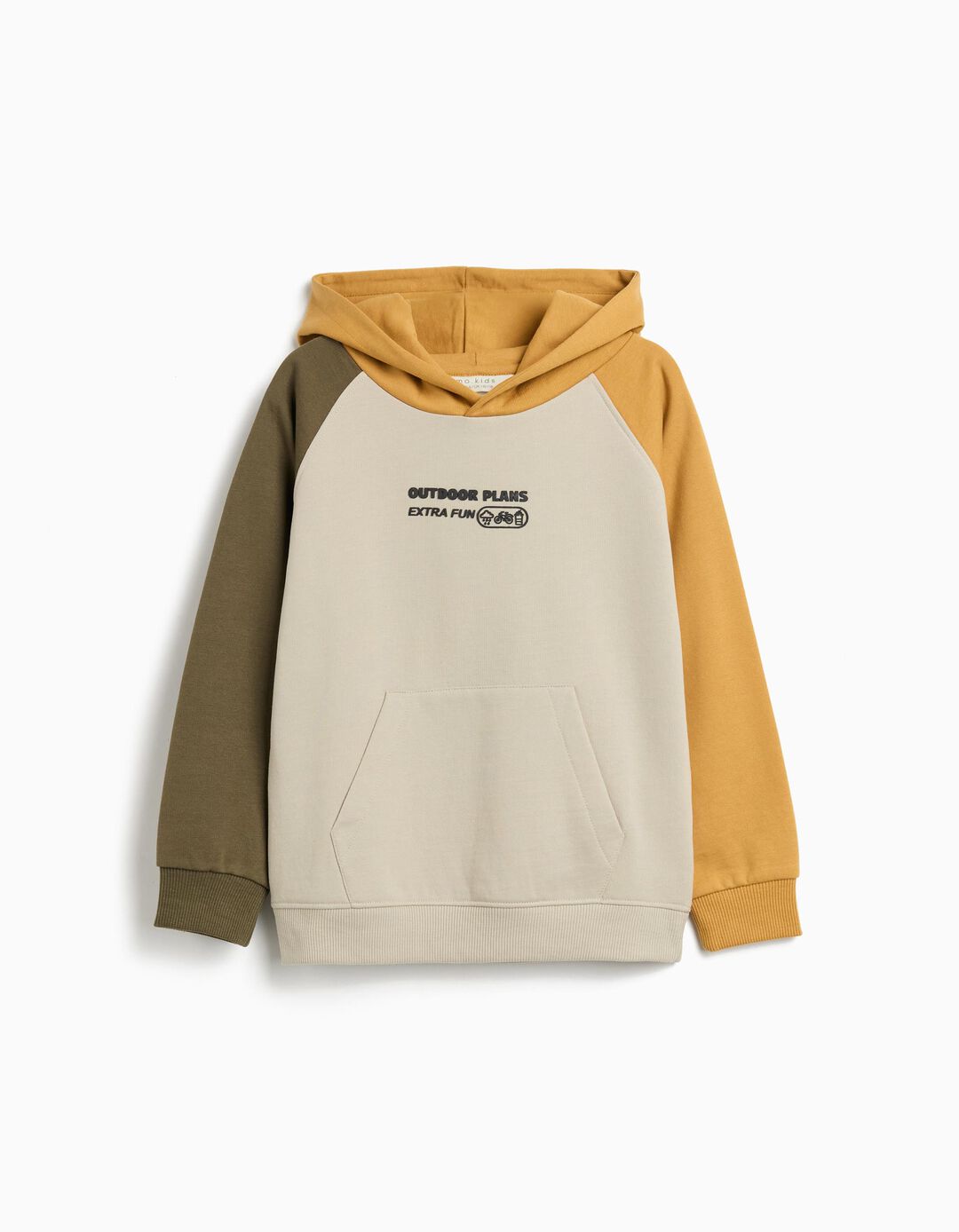 Sweatshirt de Felpa Capuz, Menino, Cinzento