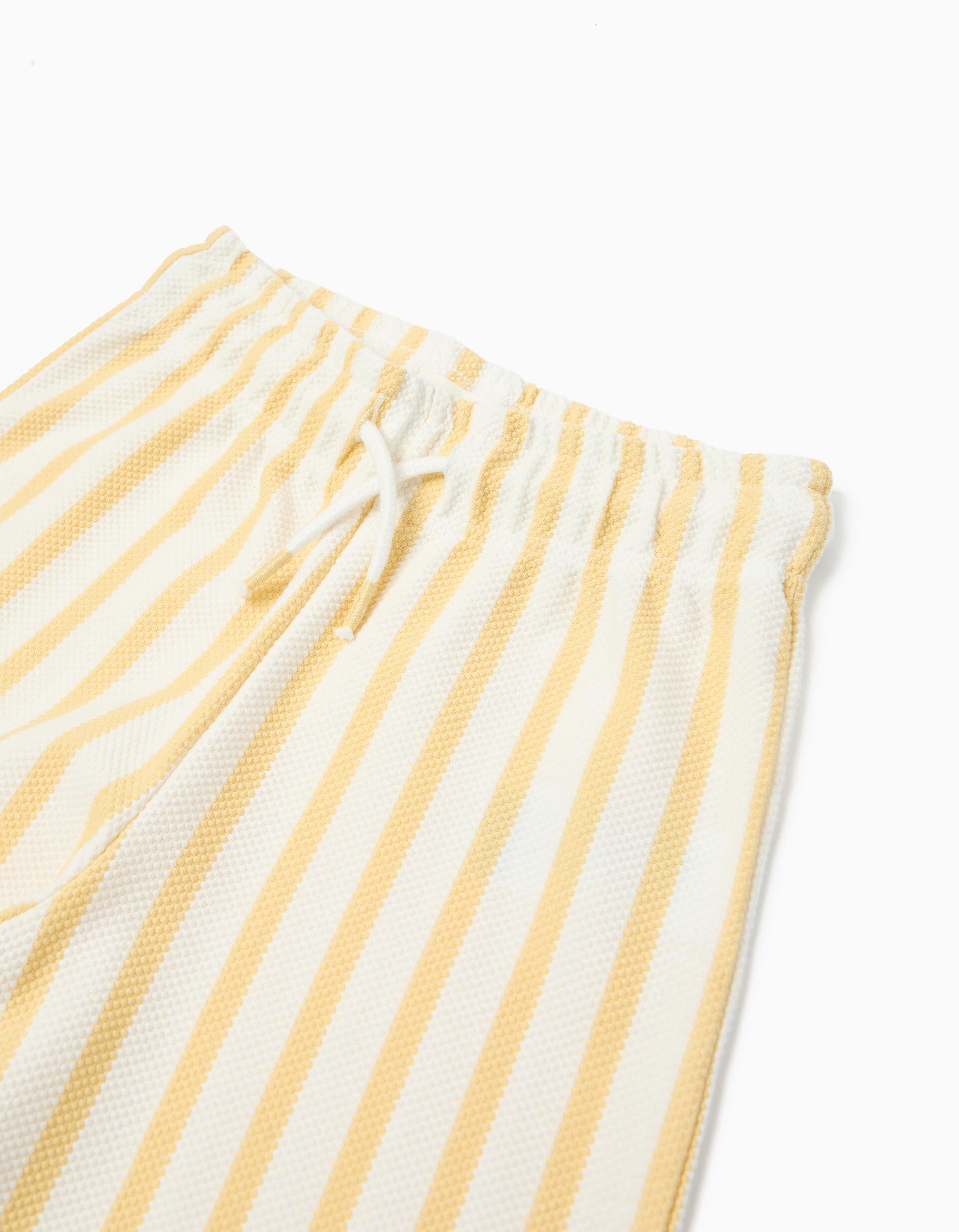 Comprar Online Cal&ccedil;as Riscas, Menina, Amarelo Claro