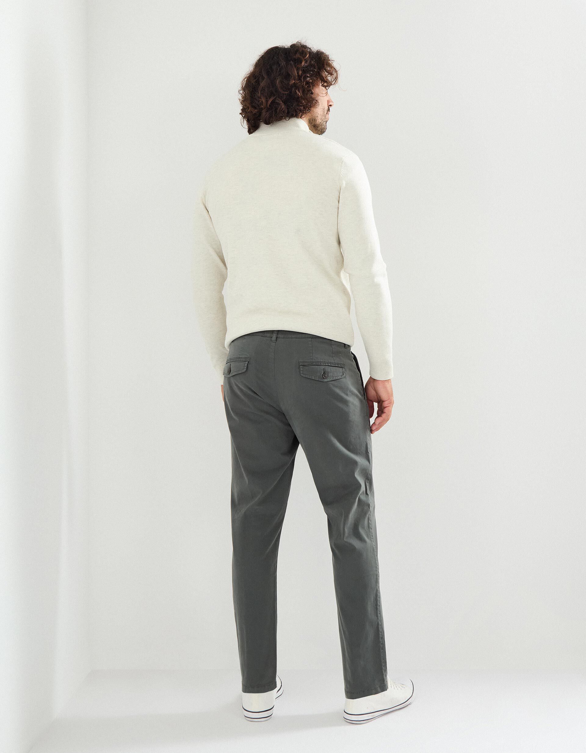 Comprar Online Cal&ccedil;as Chino, Homem, Verde Escuro