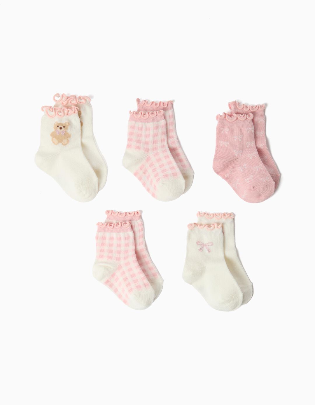 Pack 5 Pares De Meias, Menina, Multicolor