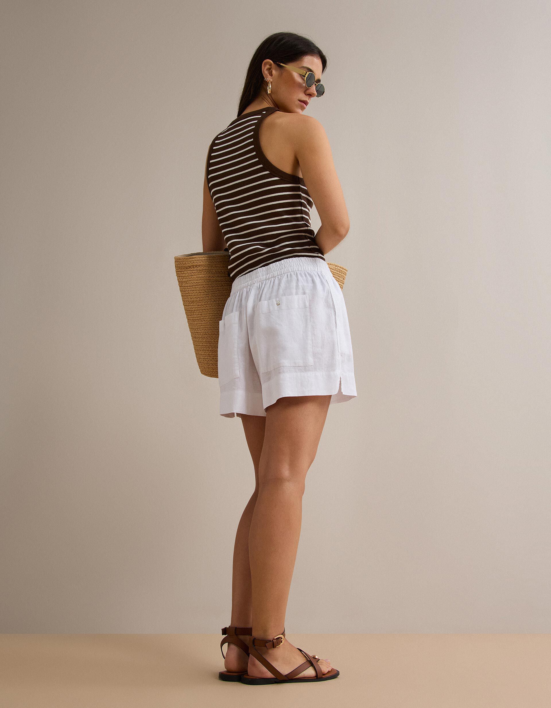 Comprar Online Cal&ccedil;&otilde;es com Linho, Mulher, Branco