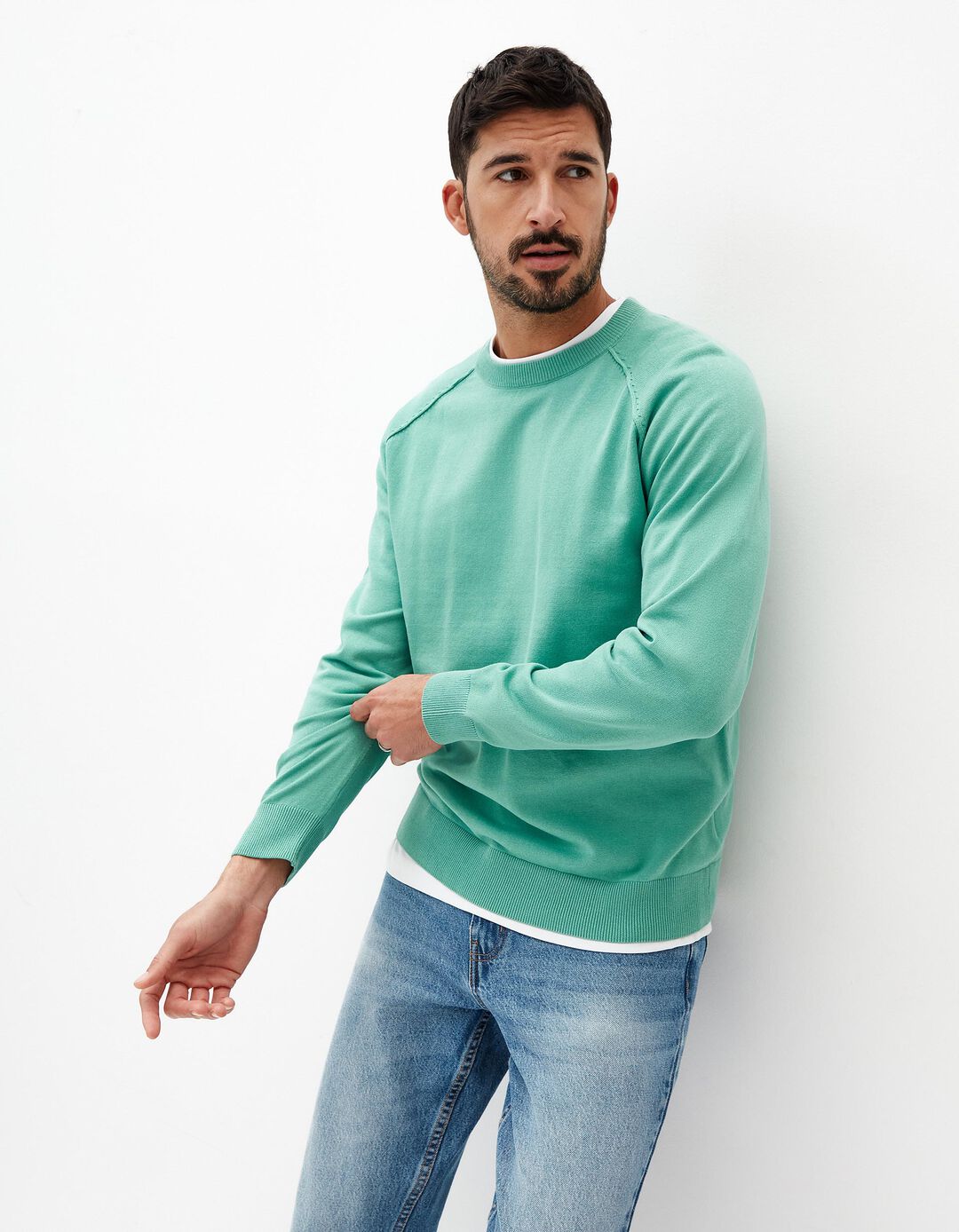 Camisola, Homem, Verde