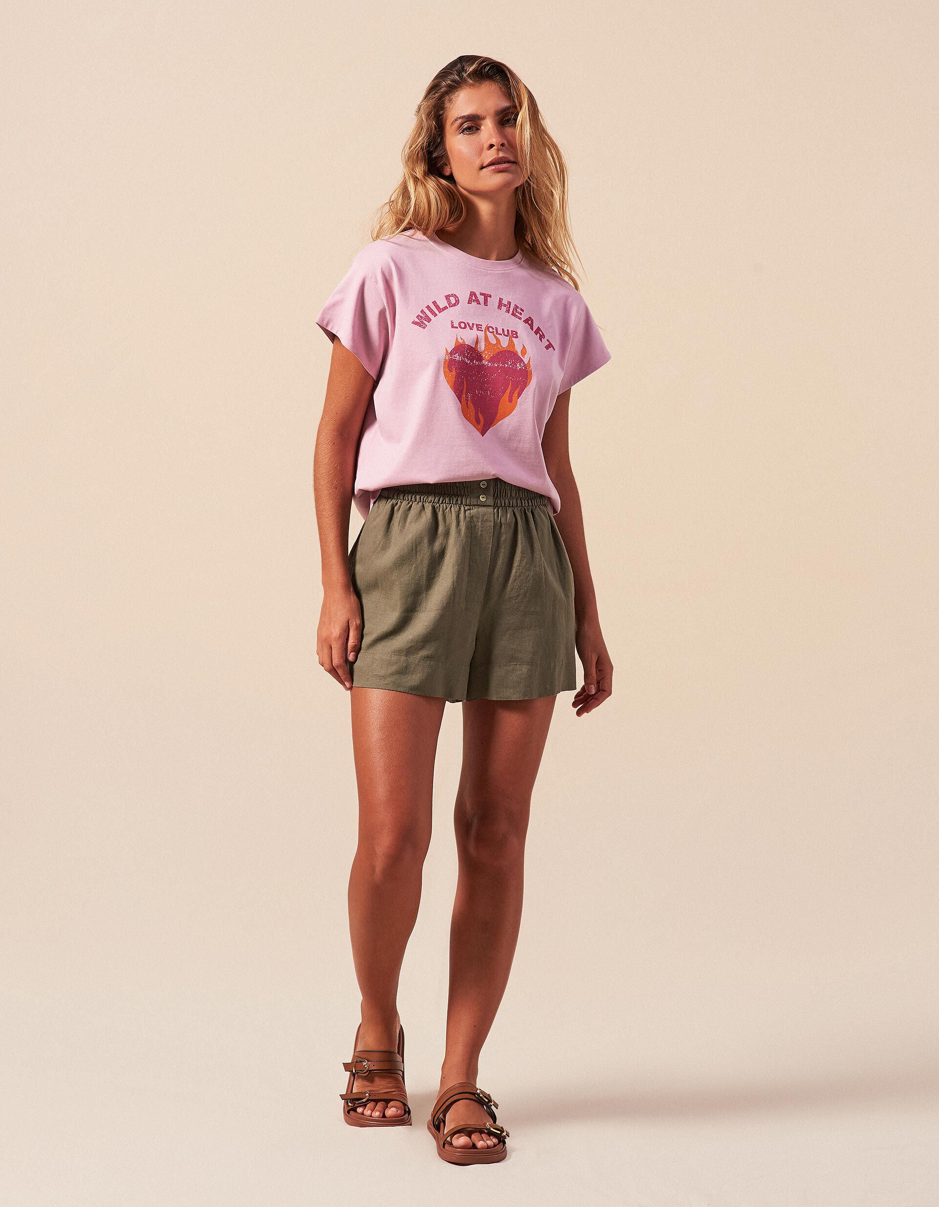 Comprar Online Cal&ccedil;&otilde;es com Linho, Mulher, Verde Escuro