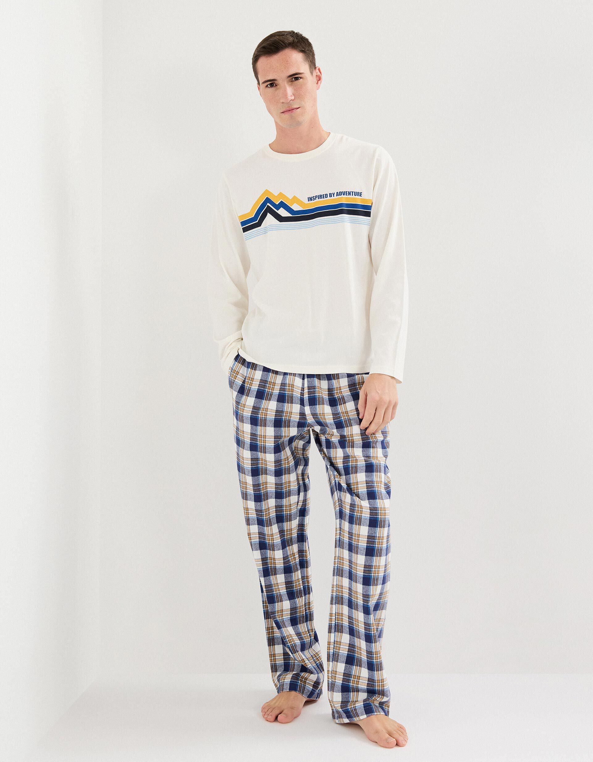 Comprar Online Pijama Algod&atilde;o, Homem, Branco