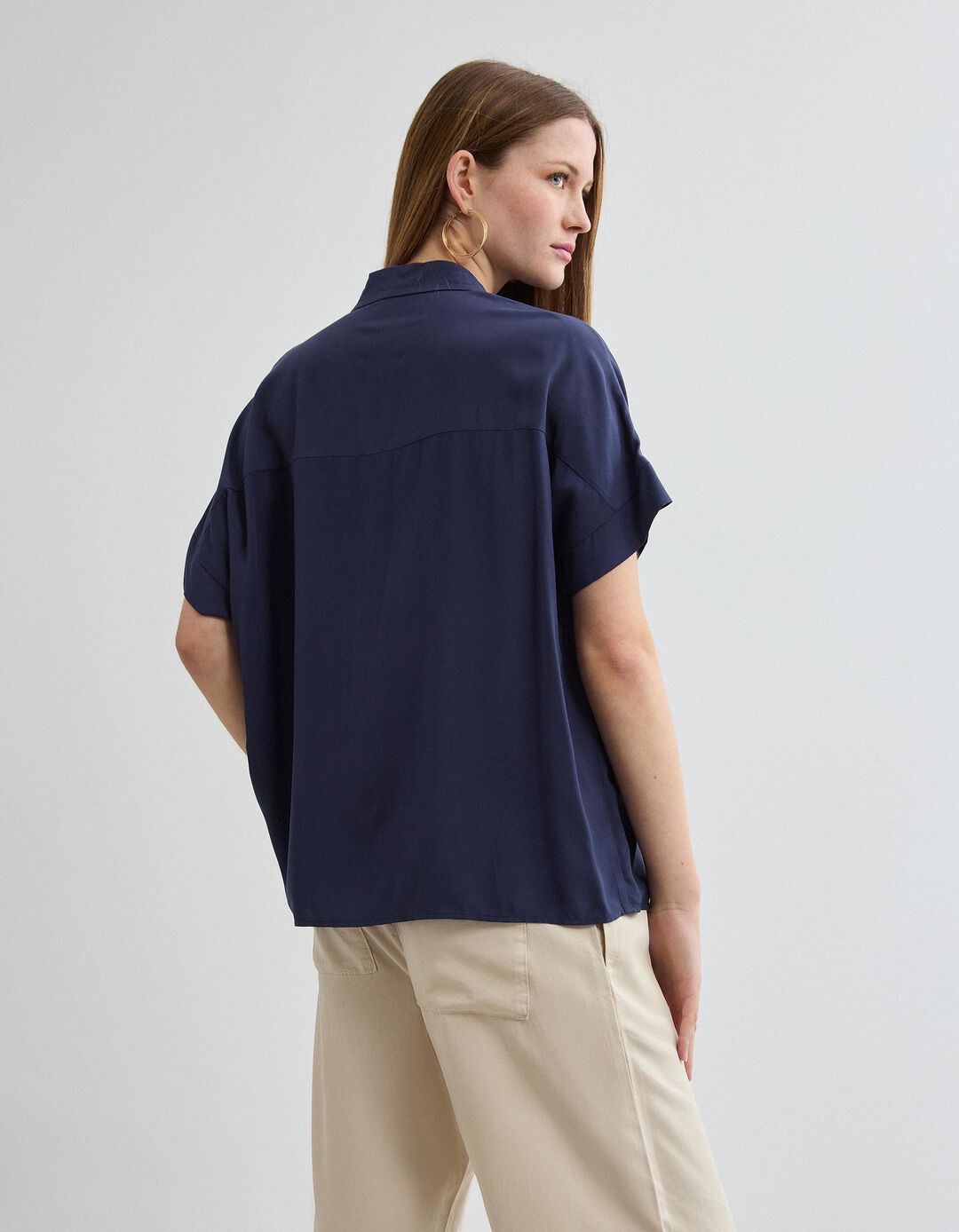 Blusa, Mulher, Azul Escuro