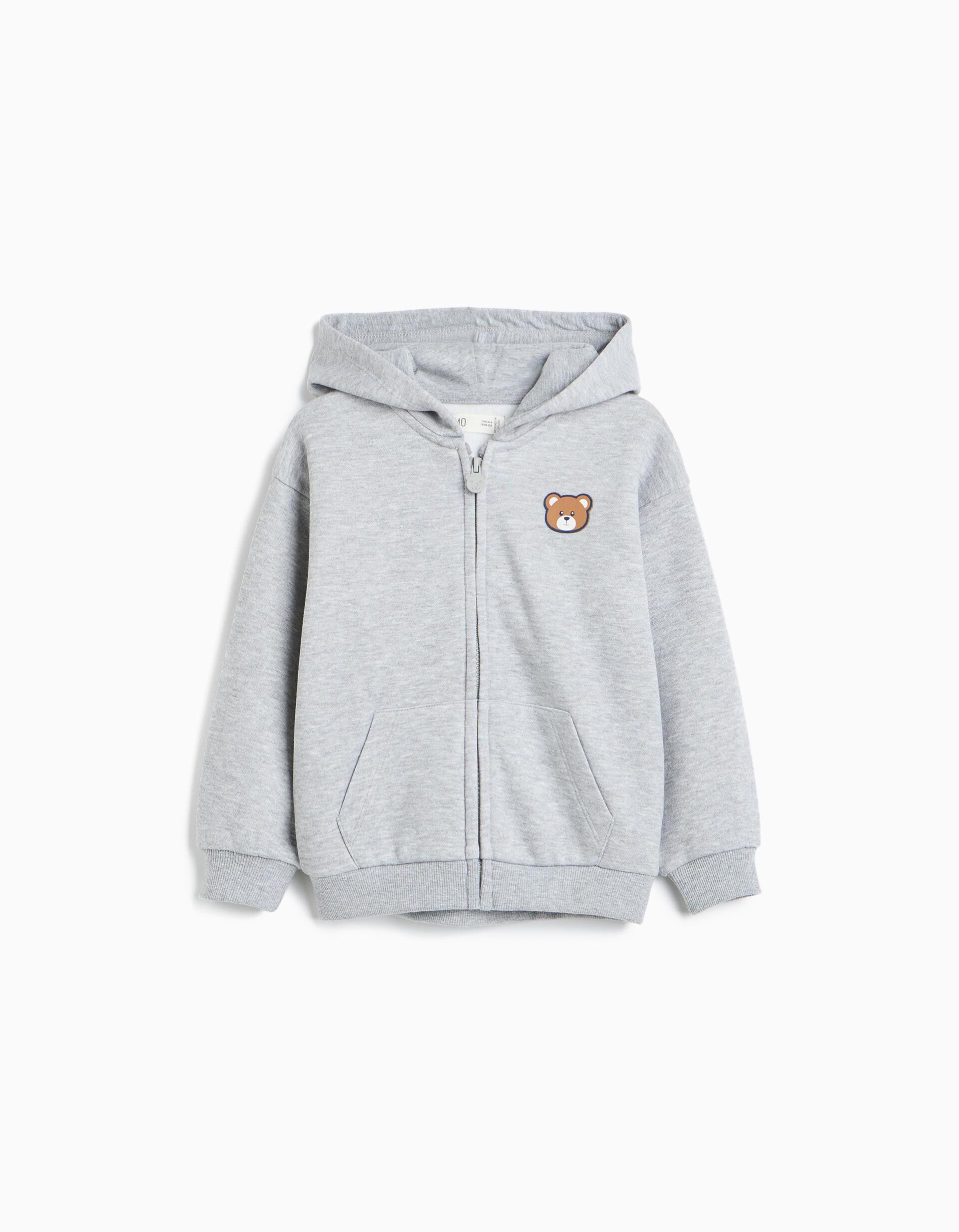 Comprar Online Casaco De Felpa, Menino, Cinzento Claro