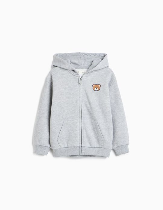 Comprar Online Casaco De Felpa, Menino, Cinzento Claro