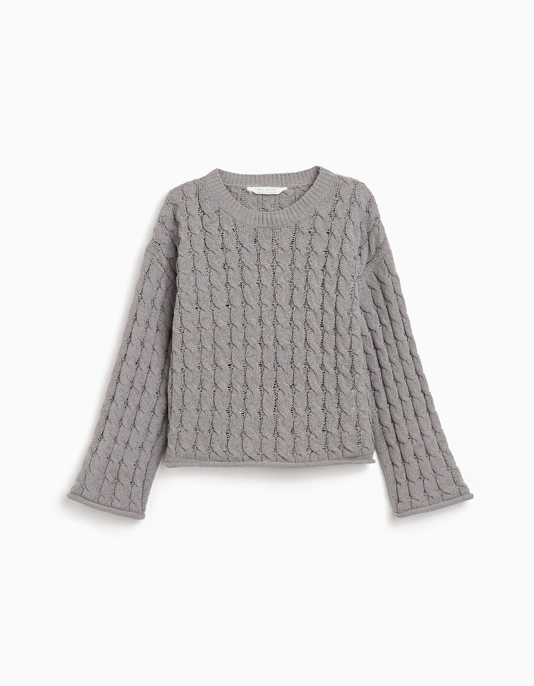 Camisola de Malha, Menina, Cinzento