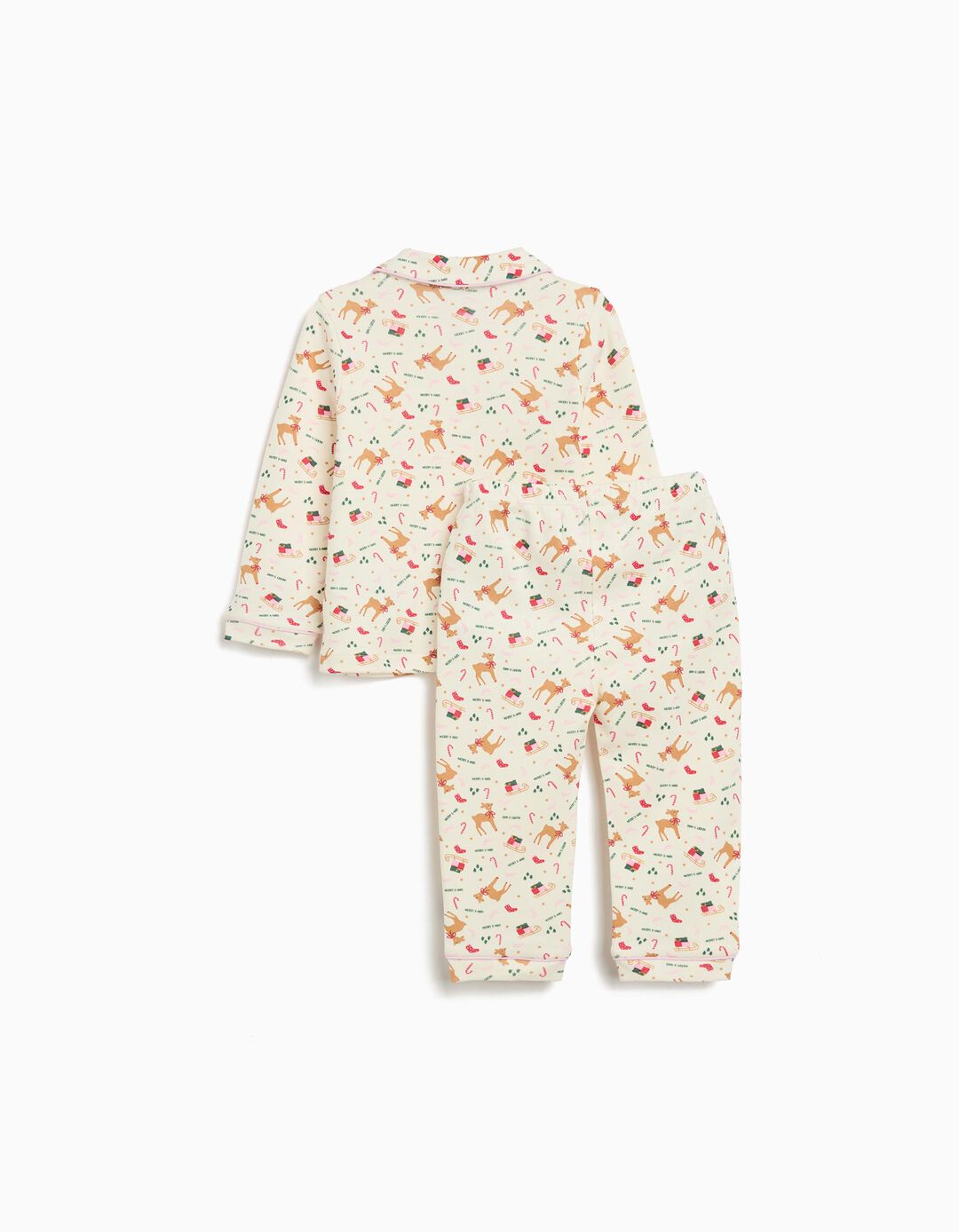 Pijama de Natal, Menina, Branco