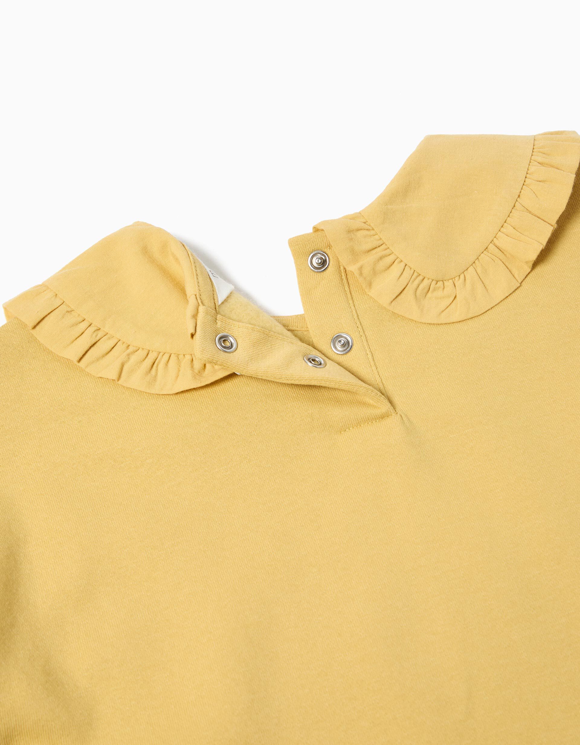 Comprar Online Sweatshirt com Gola, Menina, Amarelo Claro 