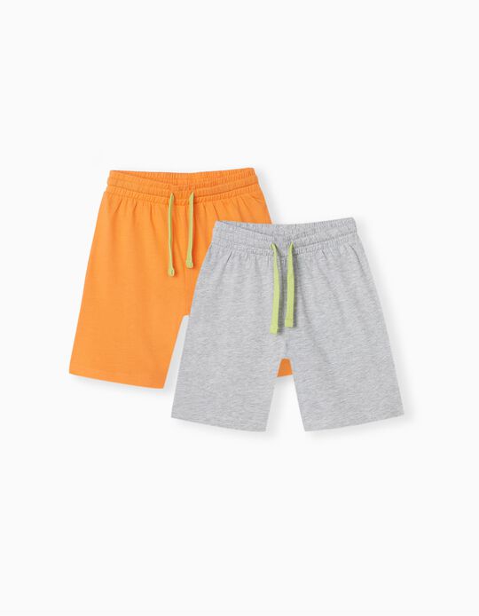 2 Shorts Pack, Boys, Orange