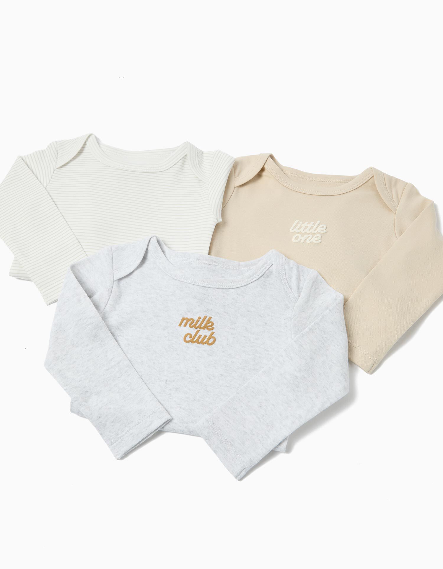 Comprar Online Pack 3 Bodies de Manga Comprida, Menino, Multicor