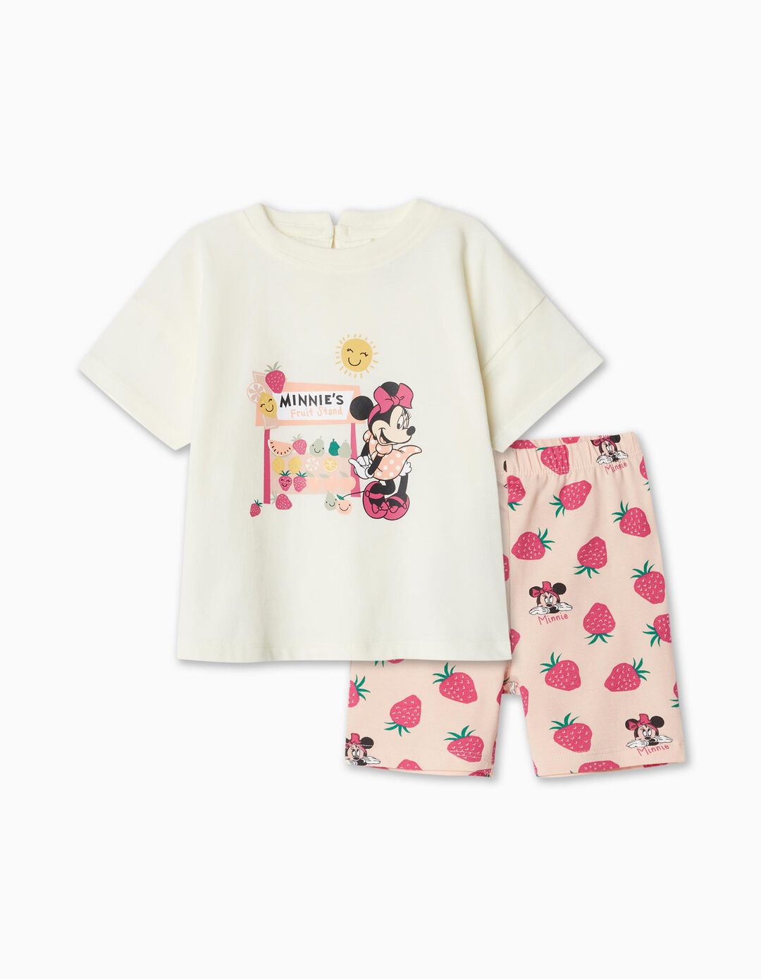 Conjunto T-shirt + Calções 'Disney', Bebé Menina, Multicor