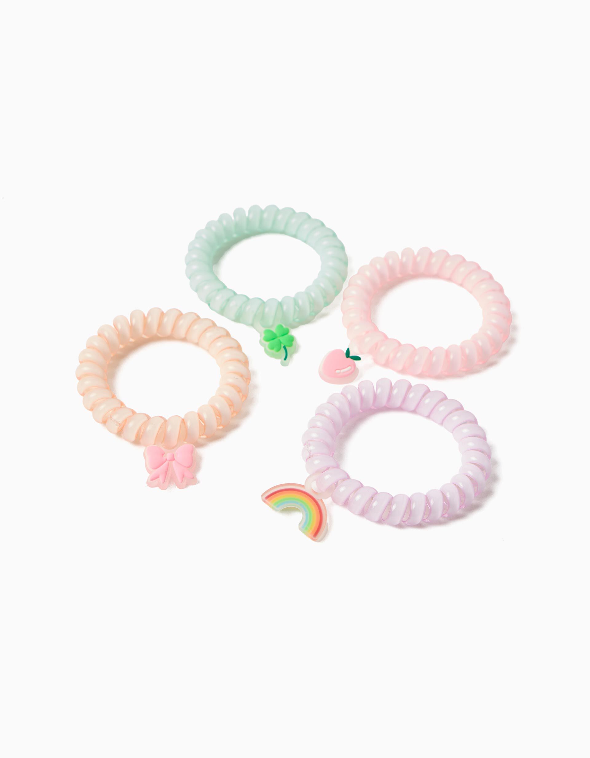 Comprar Online Pack 4 El&aacute;sticos, Menina, Multicolor