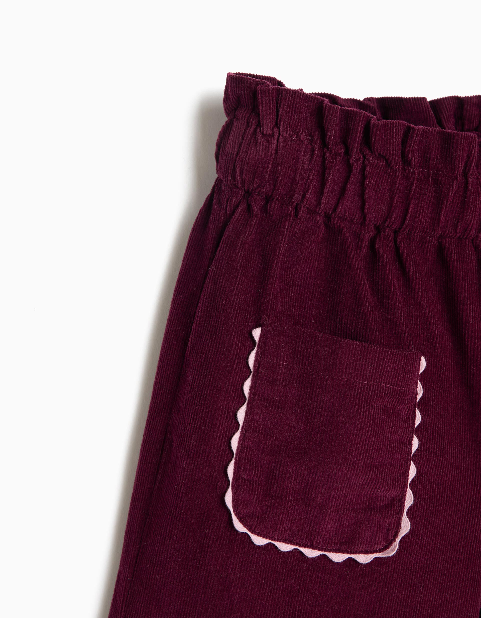 Comprar Online Cal&ccedil;as Culotte Em Bombazina, Menina, Verde Escuro