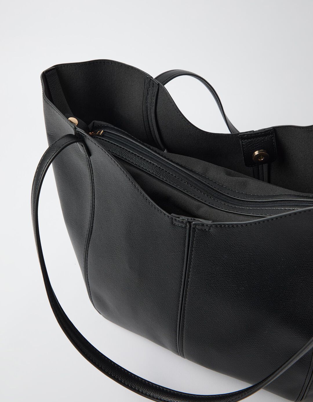 Mala Shopper Com Pendente, Mulher, Preto