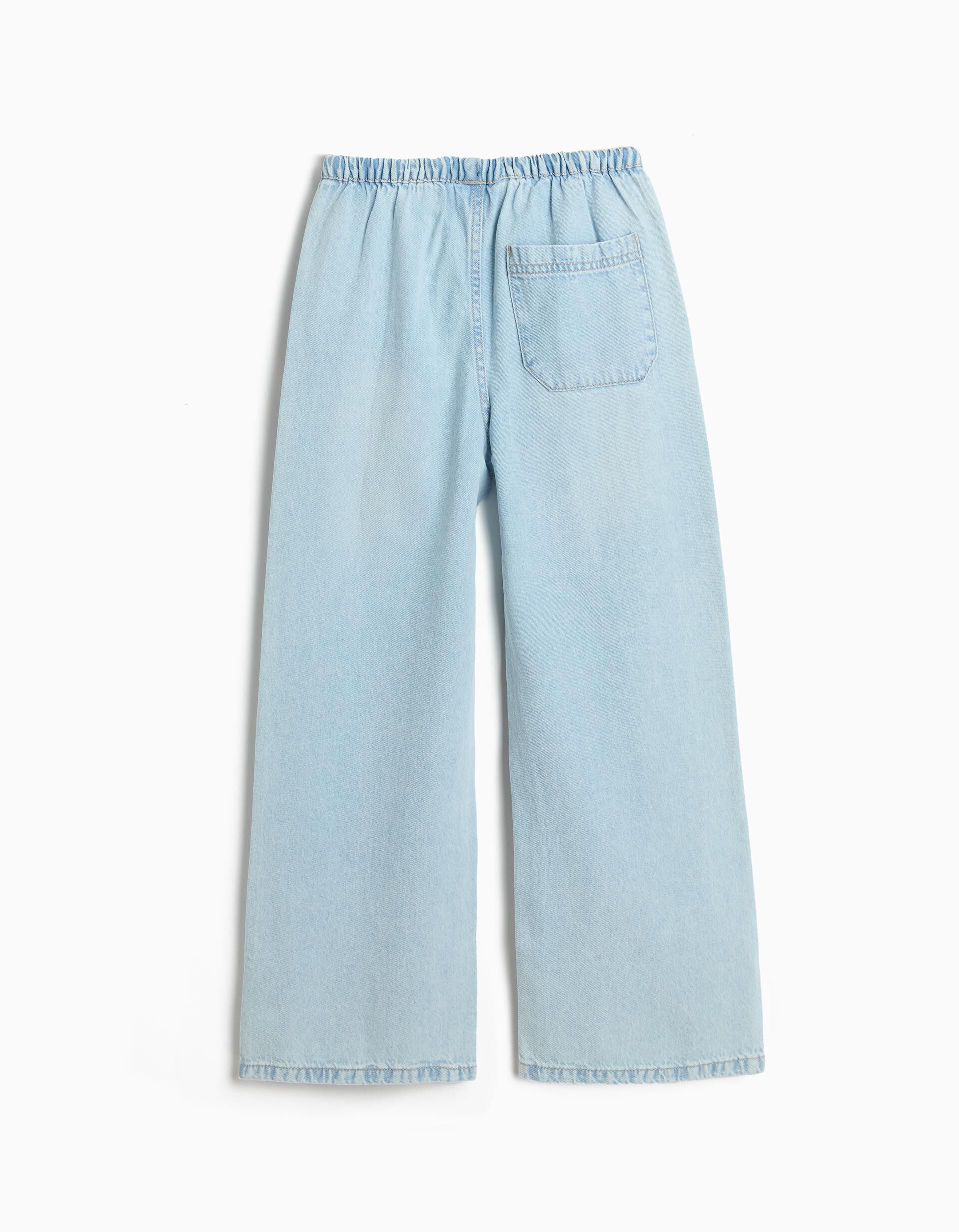 Comprar Online Cal&ccedil;as de Ganga 'Wide Leg', Menina, Azul Claro