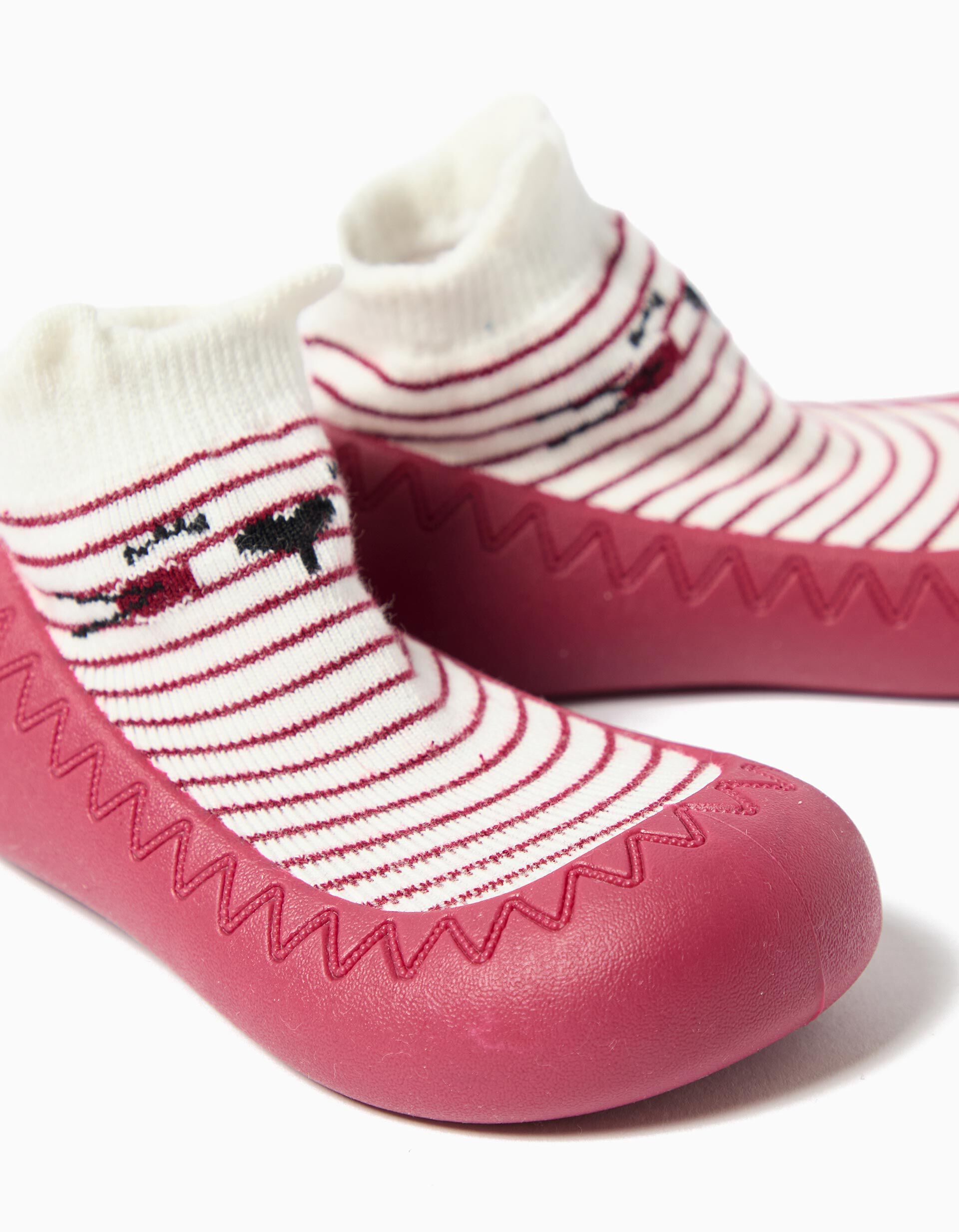 Comprar Online Meias com Sola de Borracha, Menina, Vermelho Escuro 