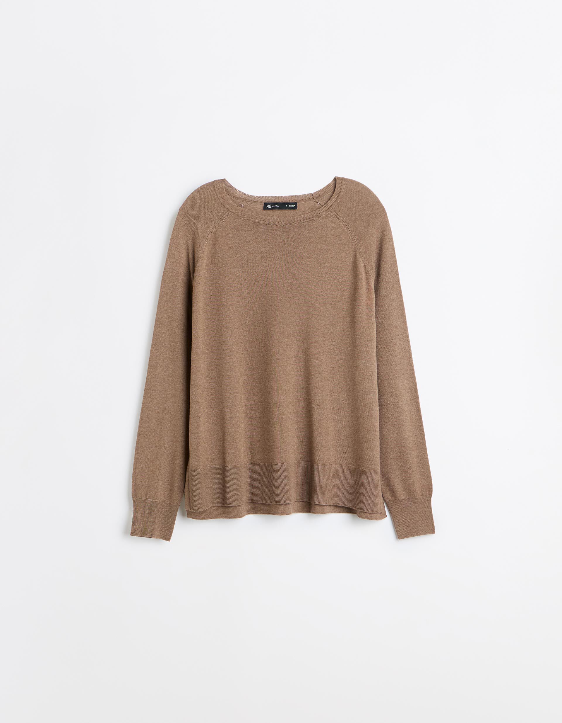 Comprar Online Sweater De Manga Comprida, Mulher, Castanho Claro