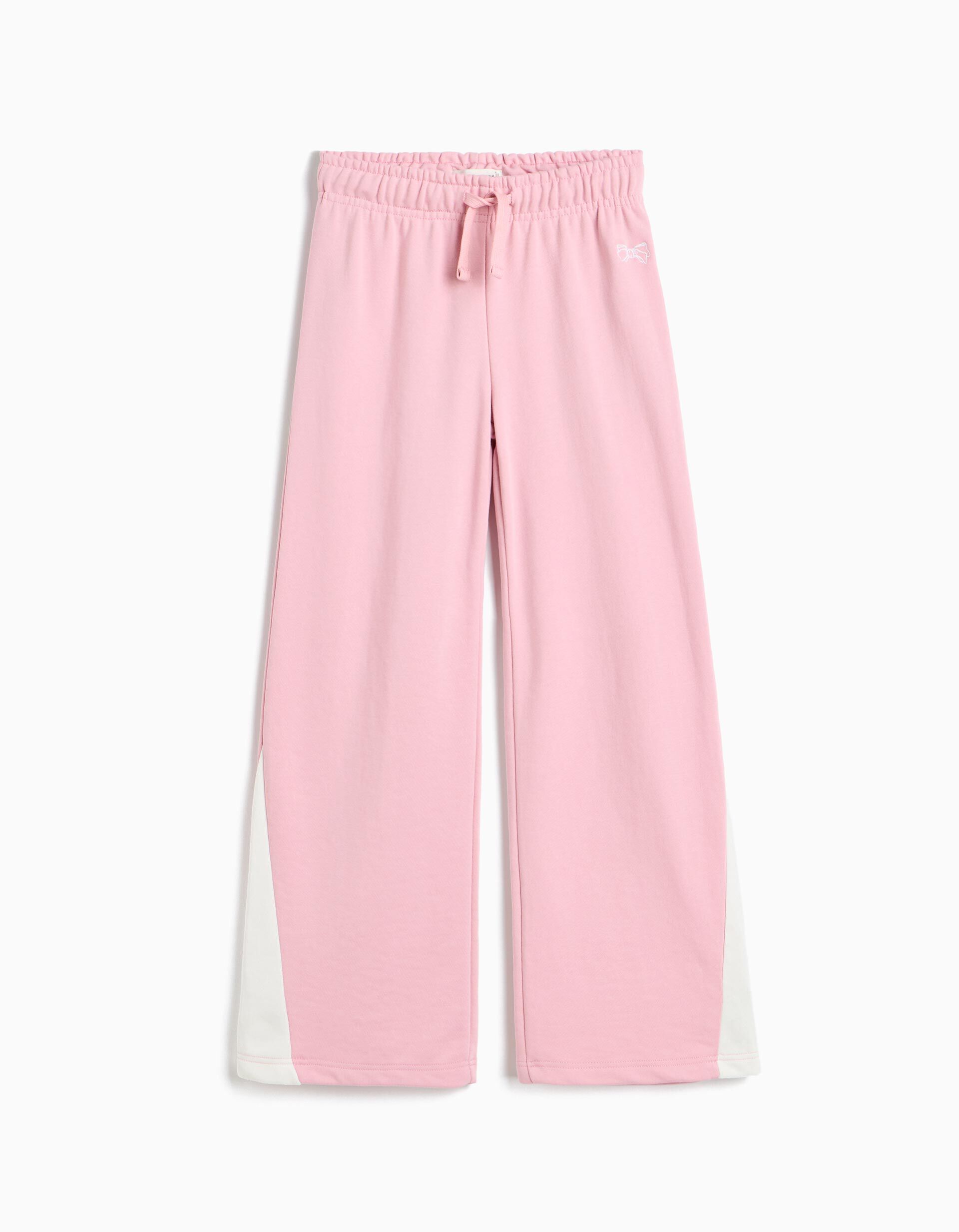 Comprar Online Cal&ccedil;as De Felpa Wide Leg, Menina, Rosa