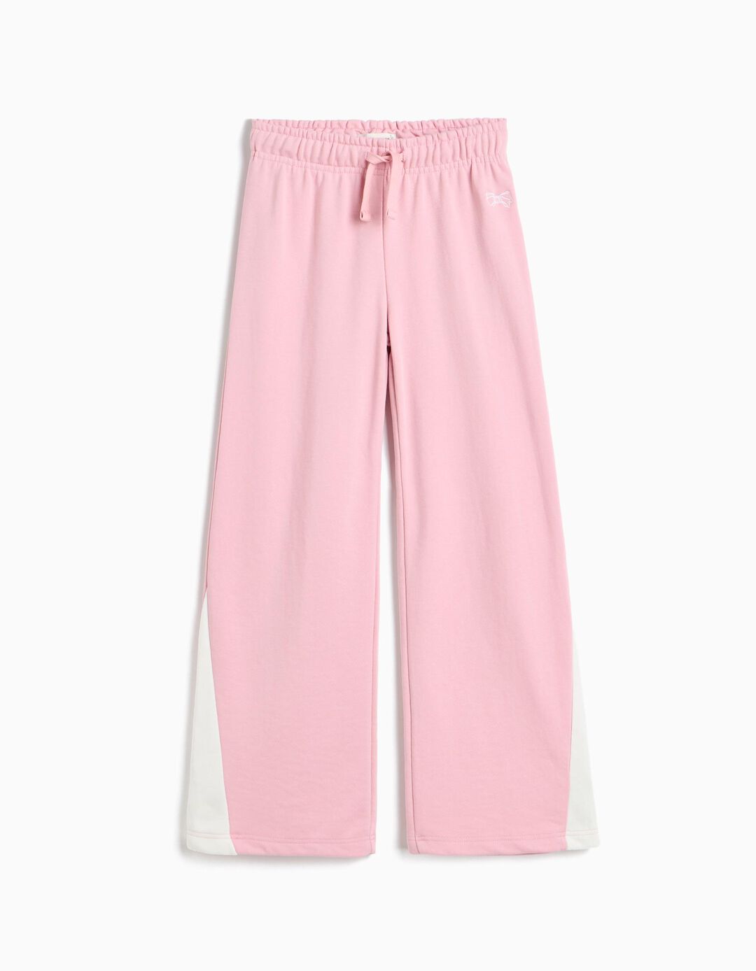 Cal&ccedil;as De Felpa Wide Leg, Menina, Rosa